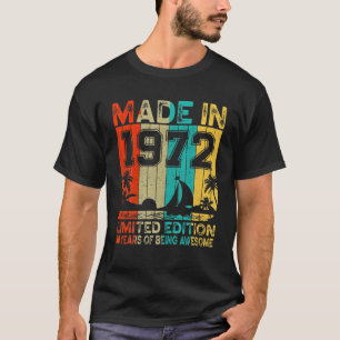 Camiseta 50 Años Vintage 1972 Edición Limitada 50º Nacimien