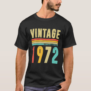Camiseta 50 Años - Vintage 1972 Edición Limitada 50Th Bi