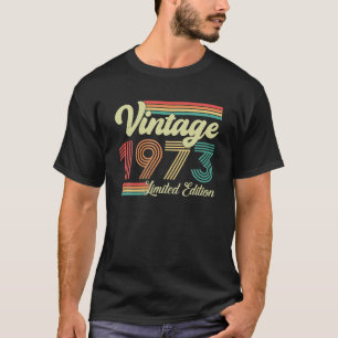 Camiseta 50 Años Vintage 1973 Nacido En 1973 50