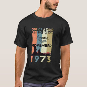 Camiseta 50 años Vintage Noviembre 1973 50º cumpleaños G