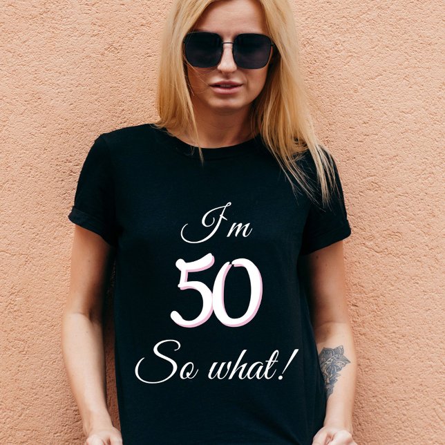 Camiseta 50 así que qué gracioso presupuesto 50 cumpleaños (Subido por el creador)