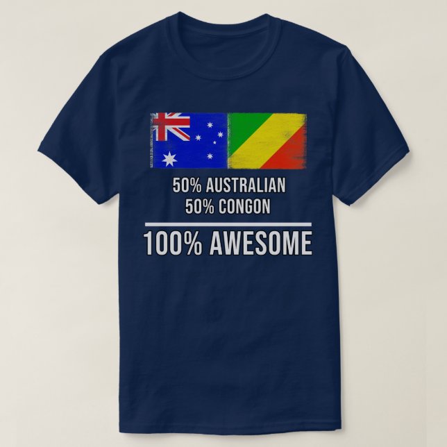 Camiseta 50 Australian 50 Congon 100 maravilloso regalo par (Diseño del anverso)