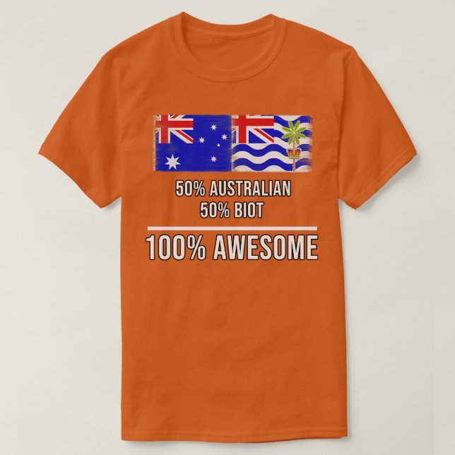 Camiseta 50 australiano 50 Biot 100 increíble regalo para B (Diseño del anverso)