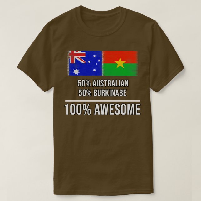 Camiseta 50 australianos 50 burkineses 100 increíbles regal (Diseño del anverso)