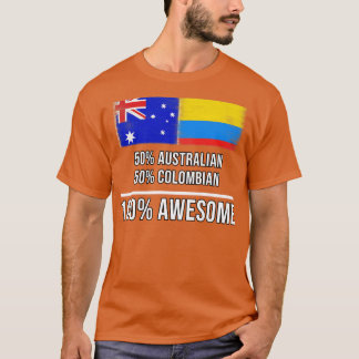 Camiseta 50 australianos 50 colombianos 100 increíbles rega