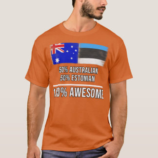 Camiseta 50 australianos 50 estonios 100 increíbles regalos