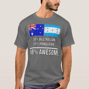 Camiseta 50 australianos 50 hondureños 100 increíbles regal