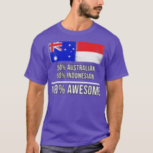 Camiseta 50 australianos 50 indonesios 100 increíbles regal
