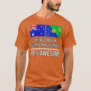 Camiseta 50 australianos 50 Navidades isleños 100 asombroso