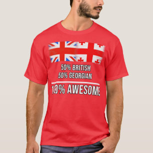 Camiseta 50 británico 50 georgiano 100 maravilloso regalo p