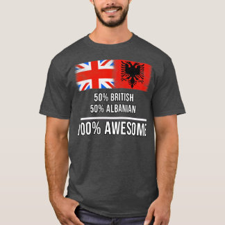 Camiseta 50 británicos 50 albaneses 100 increíbles regalos 