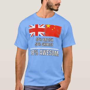 Camiseta 50 británicos 50 chinos 100 increíbles regalos par