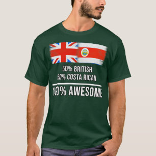 Camiseta 50 británicos 50 costarricenses 100 increíbles reg