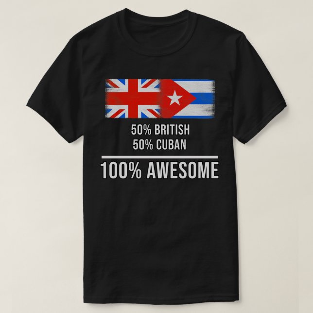 Camiseta 50 británicos 50 cubanos 100 increíbles regalos pa (Diseño del anverso)