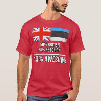 Camiseta 50 británicos 50 estonios 100 impresionantes regal