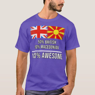 Camiseta 50 británicos 50 macedonios 100 increíbles regalos