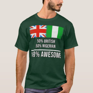 Camiseta 50 británicos 50 nigerianos 100 increíbles regalos