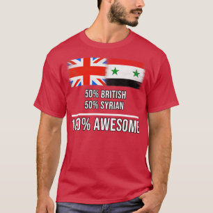 Camiseta 50 británicos 50 sirios 100 increíbles regalos par