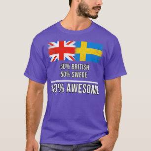 Camiseta 50 británicos 50 suecos 100 increíbles regalos par