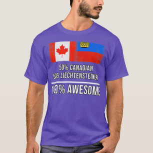 Camiseta 50 canadiense 50 Liechtenstein 100 regalo impresio
