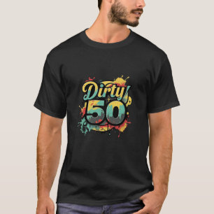 Camiseta 50 coloridos hombres de salpicaduras