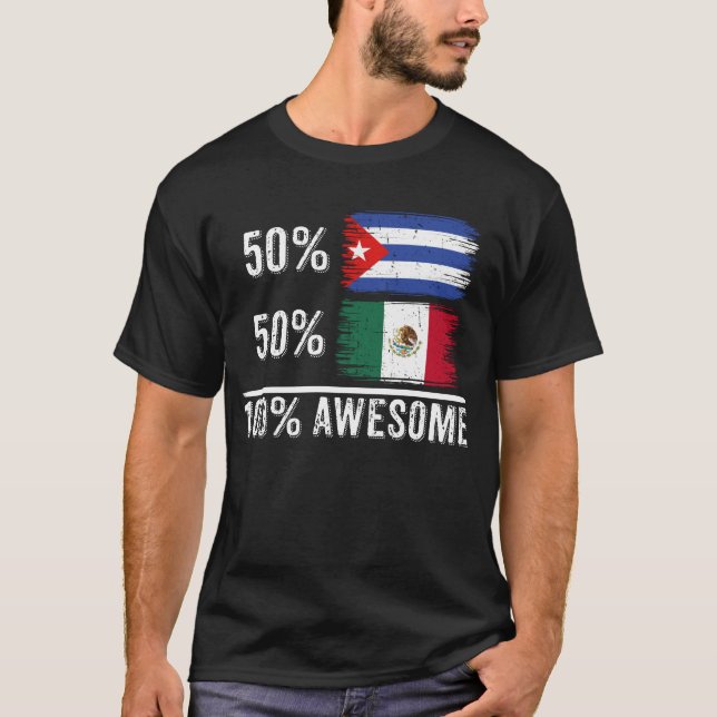 Camiseta 50_ Cuba 50_ México Bandera Mexicana Orgullo Heri (Anverso)