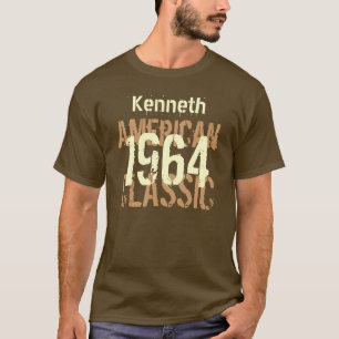 Camiseta 50 cumpleaños 1964 American Classic Brown Tan v2