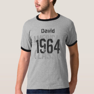 Camiseta 50 cumpleaños 1964, el clásico americano gris