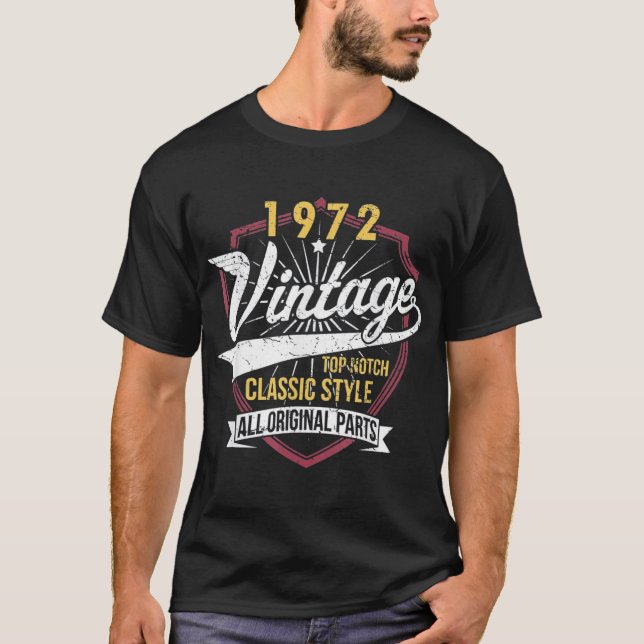 Camiseta 50 Cumpleaños 1972 Edición Limitada (Anverso)
