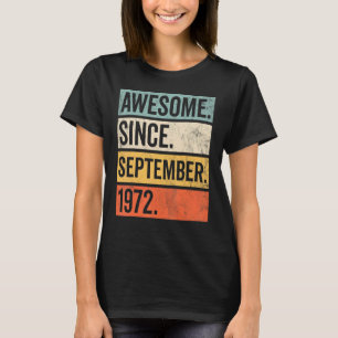Camiseta 50° cumpleaños de 50 años de edad increíble desde