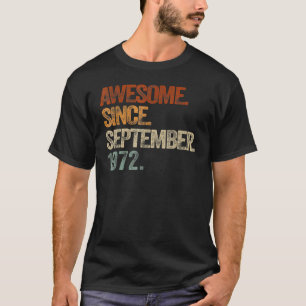 Camiseta 50° cumpleaños de 50 años de edad increíble desde 