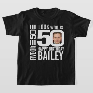 Camiseta 50 cumpleaños mono look 50 personalizados foto nom