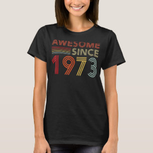 Camiseta 50 Decoraciones de cumpleaños Hombres Mujeres 1973