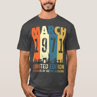 Camiseta 50 Edición limitada hecha en marzo de 1971 50