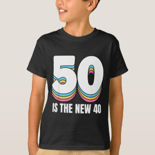 Camiseta 50 Es El Nuevo 40 Divertido Mujeres Retro Colorido