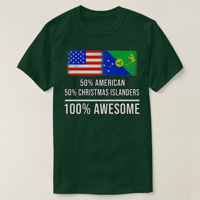 Camiseta 50 estadounidenses 50 Navidades isleños 100 asombr (Diseño del anverso)