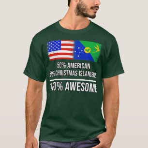 Camiseta 50 estadounidenses 50 Navidades isleños 100 asombr