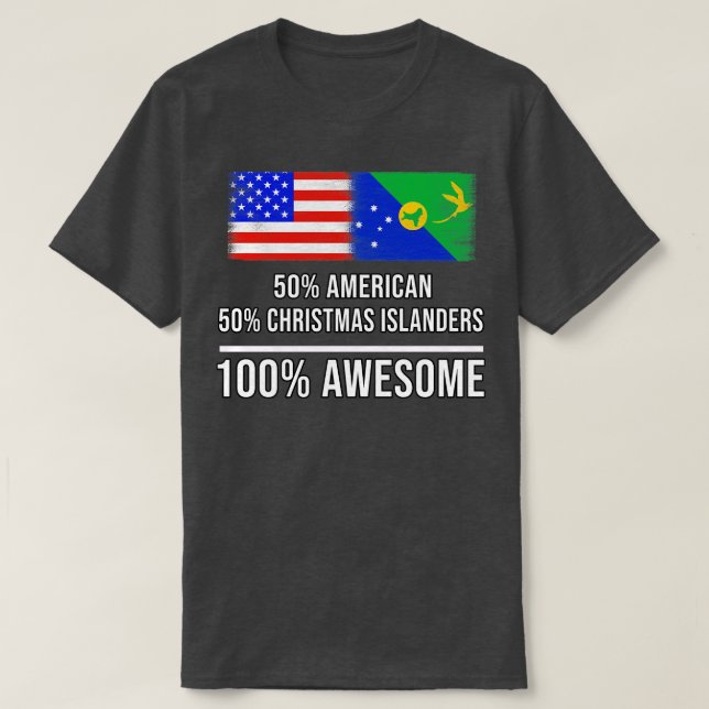 Camiseta 50 estadounidenses 50 Navidades isleños 100 asombr (Diseño del anverso)