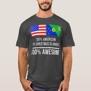 Camiseta 50 estadounidenses 50 Navidades isleños 100 asombr