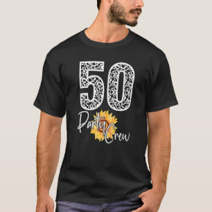 Camiseta 50 Fiestas de la tripulación bebiendo cerveza 50 a