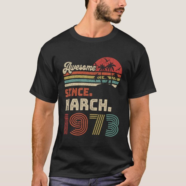 Camiseta 50 Increíble Desde Marzo De 1973 50 (Anverso)