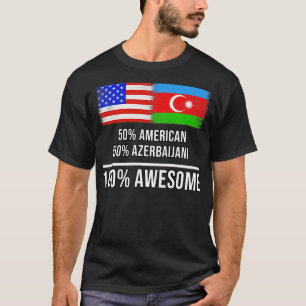 Camiseta 50 norteamericanos 50 azerbaiyanos 100 increíbles 