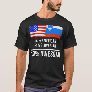 Camiseta 50 norteamericanos 50 eslovenos 100 impresionantes