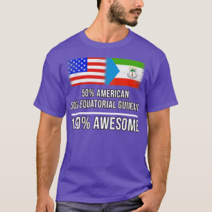 Camiseta 50 norteamericanos 50 guineanos ecuatoriales 100 r