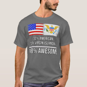 Camiseta 50 norteamericanos 50 naturales de las Islas Vírge