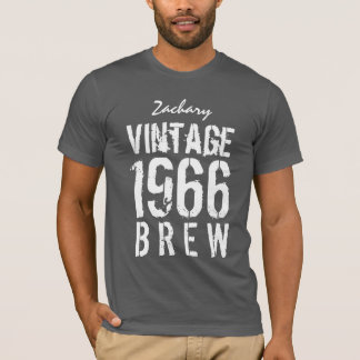 Camiseta 50.o Cumpleaños Brew del vintage de 1966 o