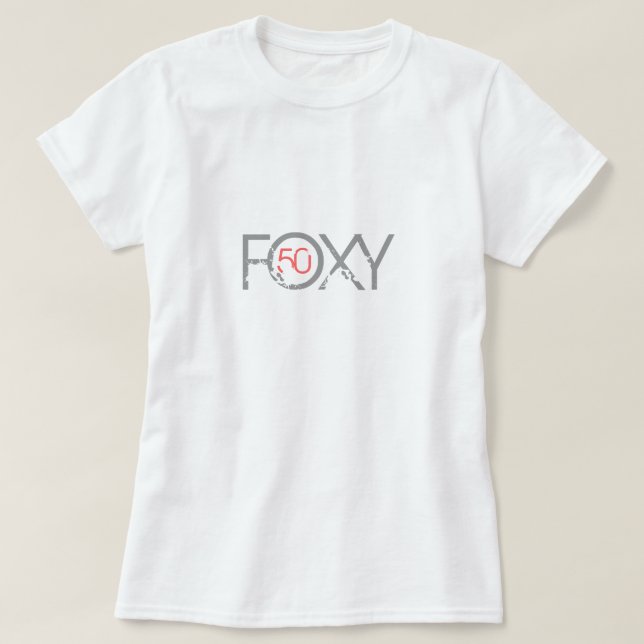 Camiseta 50.o cumpleaños - cincuenta astutos (Diseño del anverso)