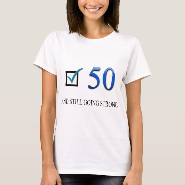 Camiseta 50.o cumpleaños feliz (Anverso)