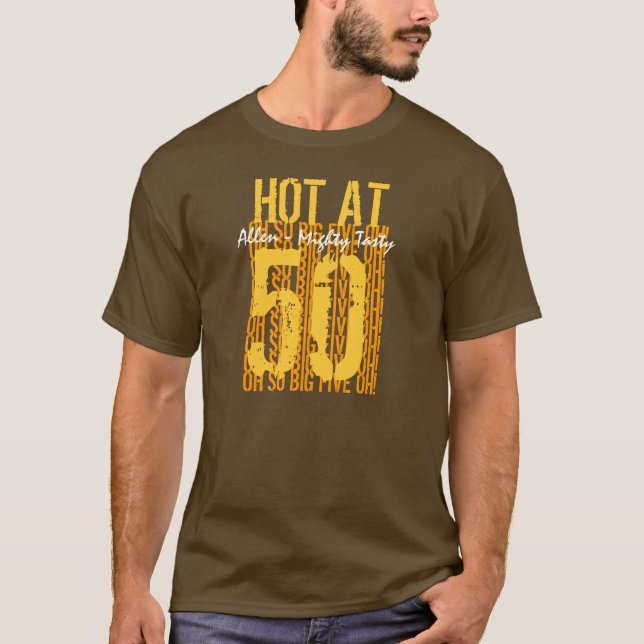 Camiseta 50.o Idea del regalo de cumpleaños caliente en el (Anverso)