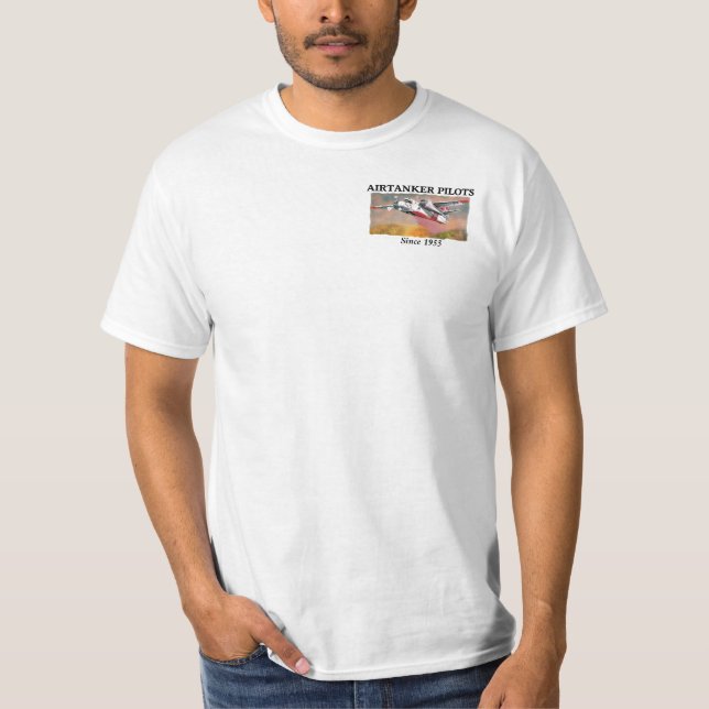 Camiseta 50.o Pilotos de Airtanker del aniversario (Anverso)